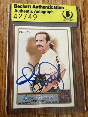 2011 Topps Allen & Ginter Kyle Petty Signed Card #135 NASCAR Auto BAS BECKETT - Image 1 of 4