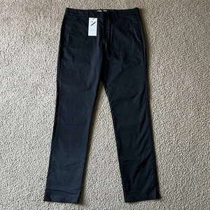 NWT Hill City Mens Everyday Tech Pants Slim Fit Black Size 36/34 - Picture 1 of 8