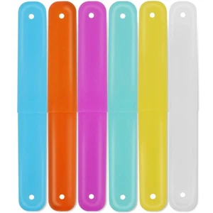 6 Pcs Travel Toothbrush Case Holder, Breathable Portable Toothbrush Container... - Picture 1 of 7