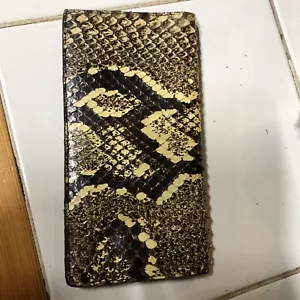genuine python checkbook cover - Picture 1 of 3