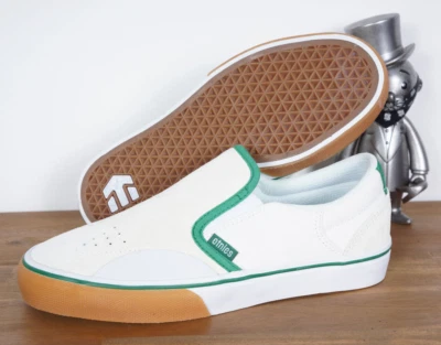 Etnies Mujeres Skate Shoes Marana Slip On White Verde Suede 7/37,5 - Imagen 1 de 3