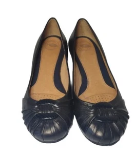 Nurture by Lamaze Serene Comfort Slip On Shoes Size 7.5 M Blue Low Wedge Heel - Picture 1 of 14