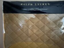 Ralph Lauren Quilted Coverlet Camel Full/Queen Modern Equestrian,