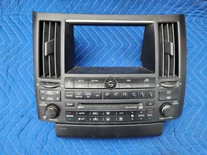 04-05 Infiniti FX35 FX45 CD SAT Radio Player Climate Control Bezel 28395-CG000 - Picture 1 of 12
