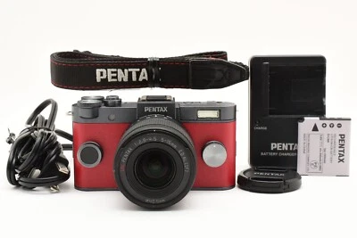 PENTAX Q-S1 Mirrorless Digital SLR Camera Red w/02Lens [Near Mint] #2417105 - Image 1 of 4
