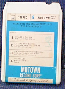 DIANA ROSS & THE SUPREMES JOIN THE TEMPTATIONS 8-Track Tape 1968 Motown - Bild 1 von 4
