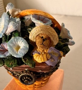 Longaberger Collectors Club May Series Miniature Morning Glory Basket With Molly - Picture 1 of 12