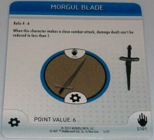 MORGUL BLADE S101 The Two Towers T2T LOTR HeroClix Special Object Relic - Picture 1 of 1