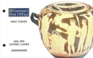 GUERNSEY 1996 OLYMPIC GAMES SET OF 5 Presentation Pack + FDC - Picture 1 of 7