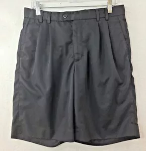 Cutter & Buck Mens 32 Black Pleated DryTec Luxe Golf Shorts - Picture 1 of 10