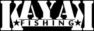 American Kayak Angler fishing decal KAYAK FISHING 7" X 2.25" six color choices - Picture 1 of 14