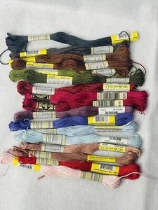 Lot Of 17 Sullivans Embroidery Floss  Different Colors Egyptian Cotton 8mm 8.7yd - Picture 1 of 2