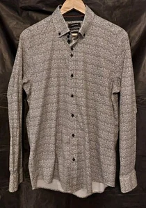 Guide London Langarmshirt Baumwolle Stretch schwarz-weiß Muster Gr. XL... - Bild 1 von 5