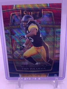 2021 Panini Select - Concourse Tri-Color Prizm #41 Troy Polamalu /249 Steelers - Picture 1 of 2