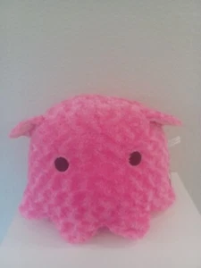 New 18" Ichi Trading Jumbo FlapJack Octopus Plush Rose Pink Curly Fur Mochi - Picture 1 of 6