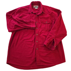 Moose Creek Legendary Clothing Red Heavy Men's Size XL Button Down Long Sleeve - Picture 1 of 5