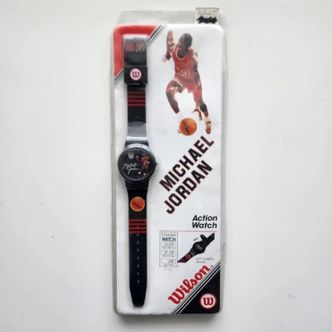 Vintage Michael Jordan Chicago Bulls Wilson Action Watch Sealed NIB Cover