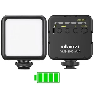 ULANZI VL49 2000mAh LED Video Light w 3 Cold Shoe, Rechargeable Soft Light Pa... - Picture 1 of 12