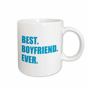 3dRose Blue Best Boyfriend Ever text anniversary valentines day gift for him Mug - Picture 1 of 14