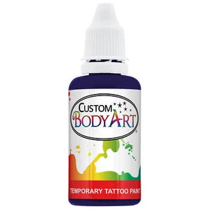 1 z PURPLE Body Art TEMPORARY TATTOO AIRBRUSH PAINT Ink - Picture 1 of 4