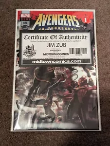 Avengers 675 Midtown Coa signiert Jim Zub - Bild 1 von 3