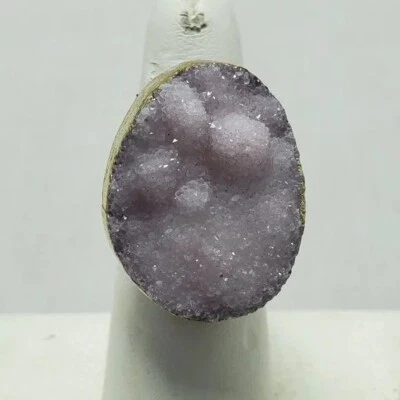 Мягкий окружающий аметист натуральный друзы кварц кольцо новый с Ярлыками розничной $60 - Изображение 1 из 4