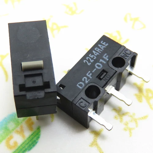 4pcs OMRON D2F-01F Micro Switch Microswitch SPDT Subminiature Kinzu MX Logitech Foto 1 de 1