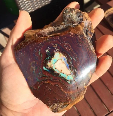 582gramm Huge Jowah Opal Nut With Kristallkern! Video Flashfire-Opals - Image 1 of 4
