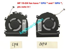For HP Spectre X360 15-CH 15-CH010CA CPU + GPU Cooling Fan L17605-001 L17606-001 - Picture 1 of 2