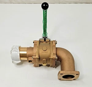 Akron 2.5" -2.5" Brass Heavy-Duty Swing out Valve 90 Degree Adaptor NEW - Picture 1 of 9