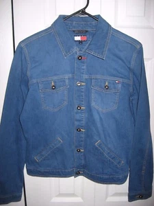 Womens TOMMY HILFIGER Stretch Denim Jean Jacket Medium     - Picture 1 of 2