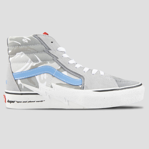 Sneakers Vans X Aape SK8 Hi Bolt ""Grigio Blu"" VN0A5JIVY31 spedizione rapida
