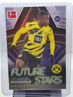 2020-21 Bundesliga Topps Chrome Youssoufa Moukoko Future Stars Rookie!