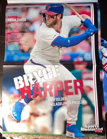 JUNE 2019 BRYCE HARPER POSTER SI FORKIDS PHILADELPHIA PHILLIES CAREER HIGHLIGHTS Cover