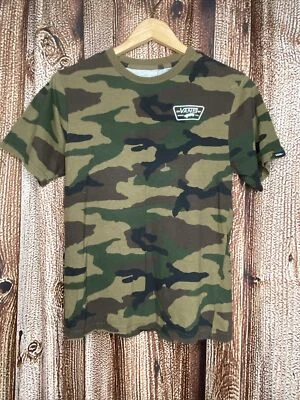 VANS Youth Boy’s T-Shirt Camo Graphic Short Sleeve Skateboarding Large 12-14 - Image 1 of 4