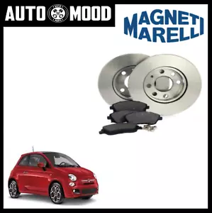 KIT DISCHI + PASTIGLIE FRENO BREMBO FIAT 500 (312) 1.2 51KW 69CV ANT - Picture 1 of 1
