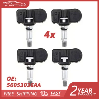 4X TPMS Tyre Pressure Sensor 56053036AA for Jeep Chrysler Aspen Dodge Nitro Ram - Image 1 of 4