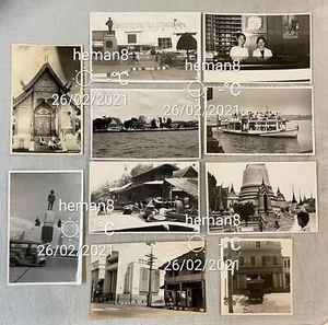 70er Jahre altes Thailand Echtfoto x 10 Bangkok, Flughafen, Hotel, Straßenszene - Bild 1 von 2