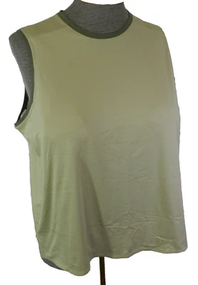 REI Tank Top women's Size 1X Beige/green super soft vintage (nn78) - Image 1 of 4