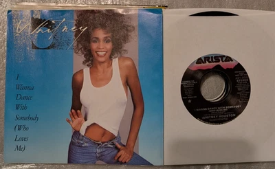 POP Whitney Houston I Wanna Dance With Somebody Arista 1987 NM PROMO Pic Slv - Image 1 of 2