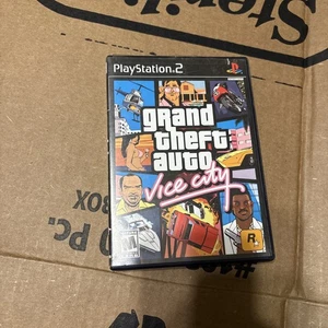 Grand Theft Auto: Vice City (Sony PlayStation 2, 2002) PS2 Game & Case - Picture 1 of 8