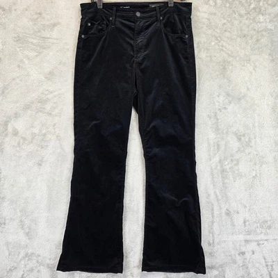 AG Adriano Goldschmied Farrah Boot Jeans Womens 30 Black Velvet High-Rise Fit - Image 1 of 4