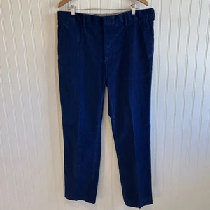 lands end pantalone velluto a coste uomo taglia blu royal navy taglia 38 vestibilità sartoriale - Foto 1 di 9
