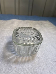 Vintage 1940er Federal Glas Kühlschrank Lebensmittel Sparen Geschirr 3 1/2" x 2 1/2" - Bild 1 von 5