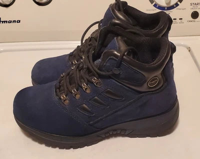 Botas Sporto Mujer Talla 9.5M Aisladas Azul Gamuza, Impermeables Foto 1 de 4