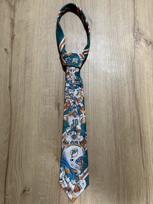 Corbata de cuello Ralph Marlin Miami Dolphins vintage de los años 90 Foto 1 de 3