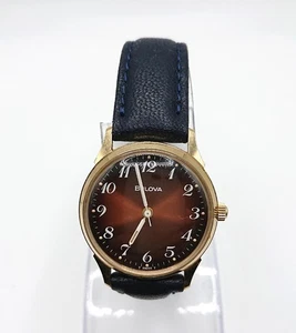 Bulova Boys Size Manual Winding Brown Working Product - Picture 1 of 9