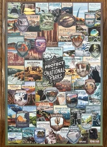Rompecabezas Lantern Press 1000 piezas - Proteger nuestros parques nacionales Collage - ¡COMPLETO! - Imagen 1 de 3