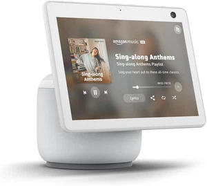 New Amazon Echo Show 10 (3rd Gen.) Smart Speaker - Glacier White Latest Model - Picture 1 of 6