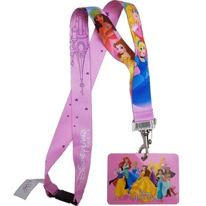 Disneyland Paris Prinzessin Schlüsselband rosa Disney Pin Anstecker Trading Prinzessinnen Parks - Bild 1 von 8